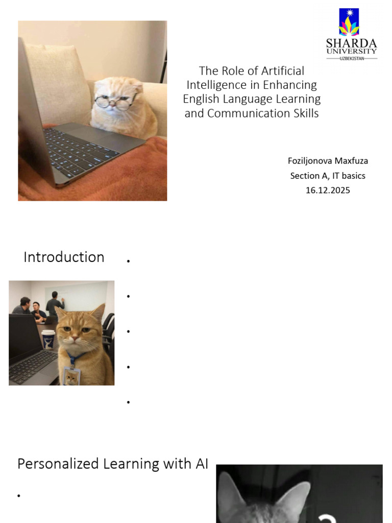The Role of Artificial Intelligence in Enhancing English | PDF ...