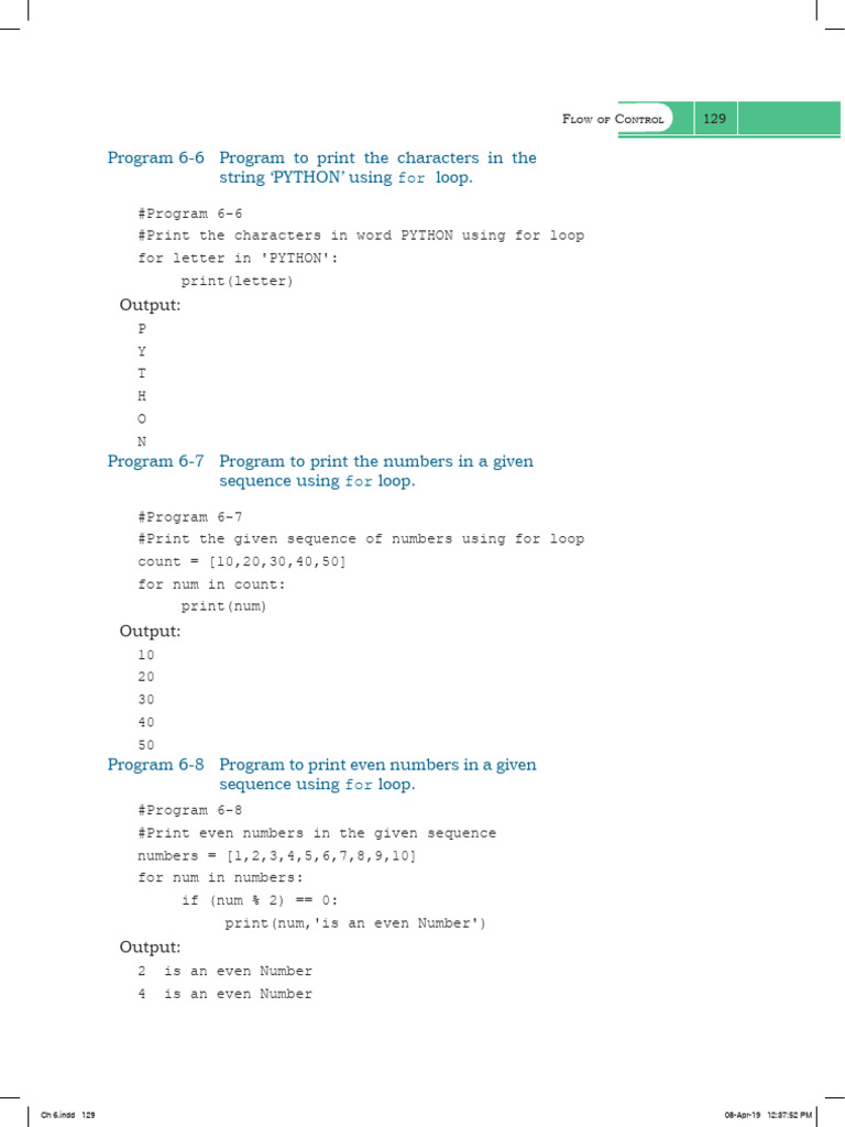 1st PUC Computer Science | PDF | Control Flow | Parameter (Computer ...