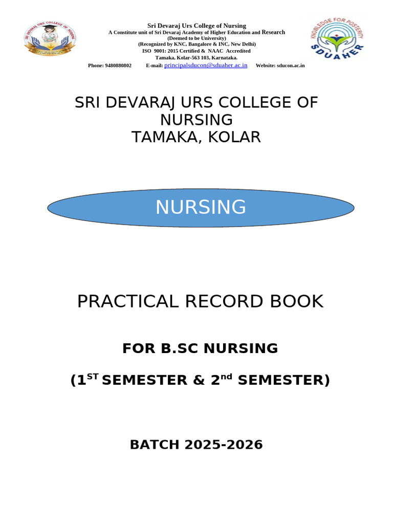 Recoed Book Front Page | PDF