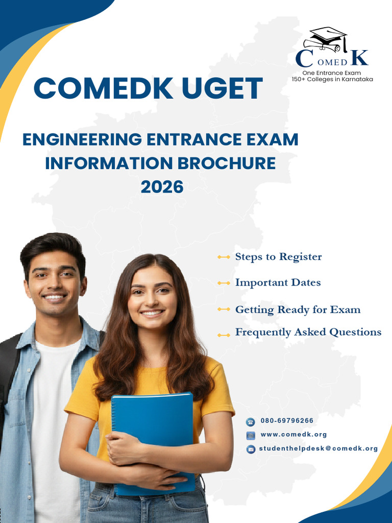 COMEDK 2026 Brochure | PDF | University And College Admission