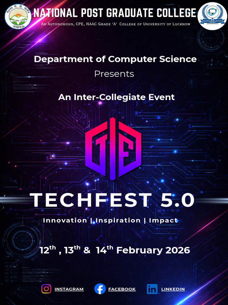 Techfest 5.0 Brochure | PDF | Computing