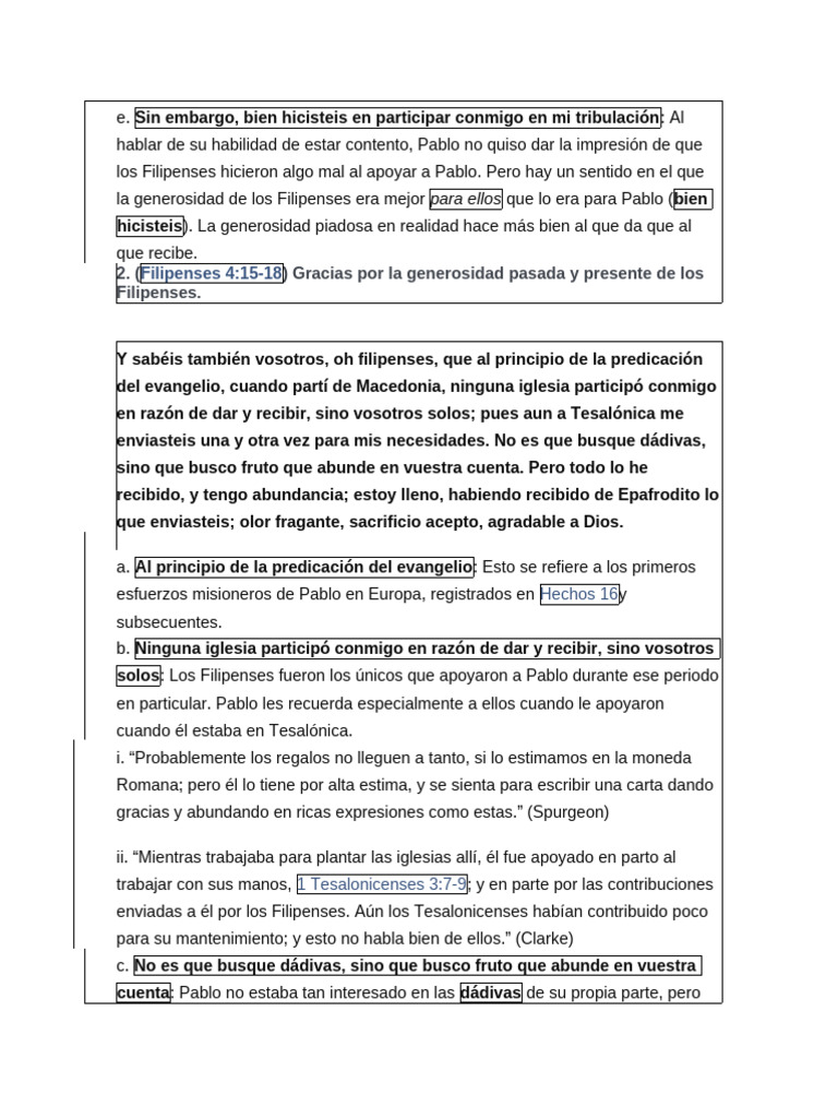 Filipenses 414 20 | PDF | Epístola a los filipenses | Pablo el apóstol