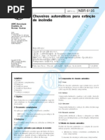 ABNT NBR 6135 Chuveiros automáticos para a extinção de incêndios