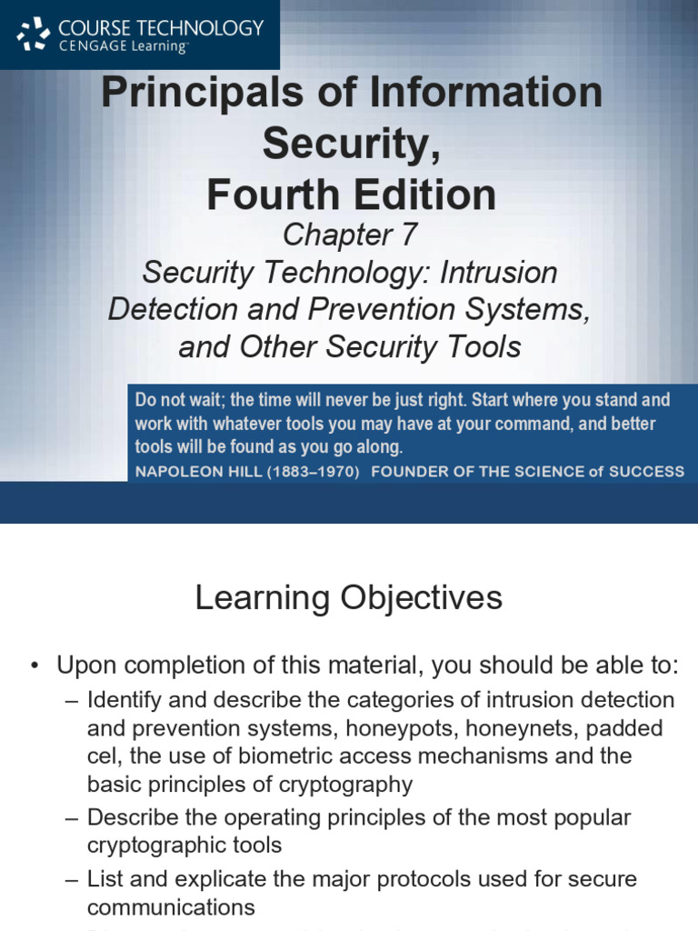 Chap07 - Technology-Intrusion Detection and Prevention | PDF | Computer ...