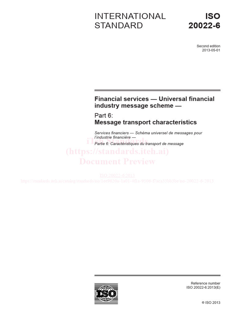 Iso 20022 6 2013 | PDF | Unified Modeling Language | International ...