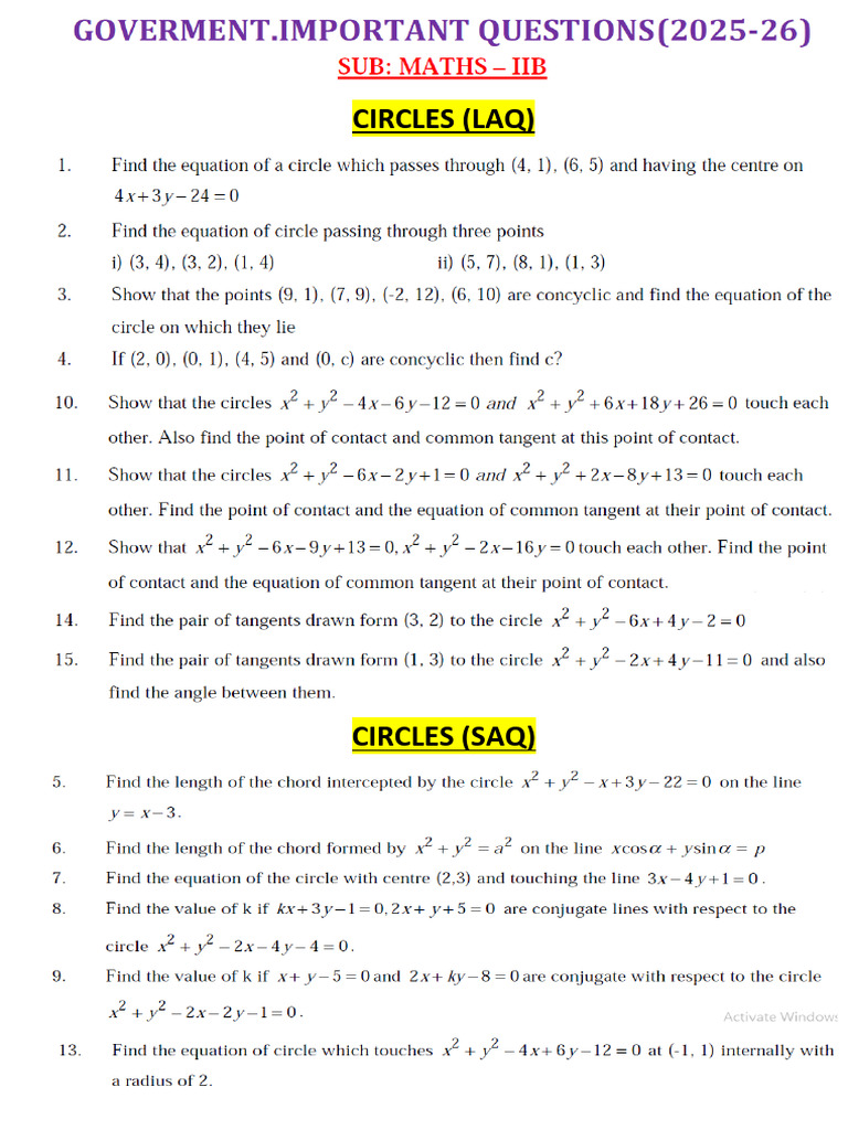 Govt Maths 2b | PDF