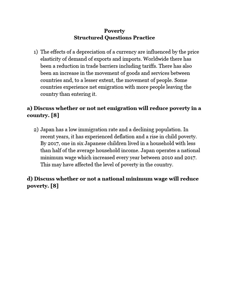 Poverty SQ 1 | PDF