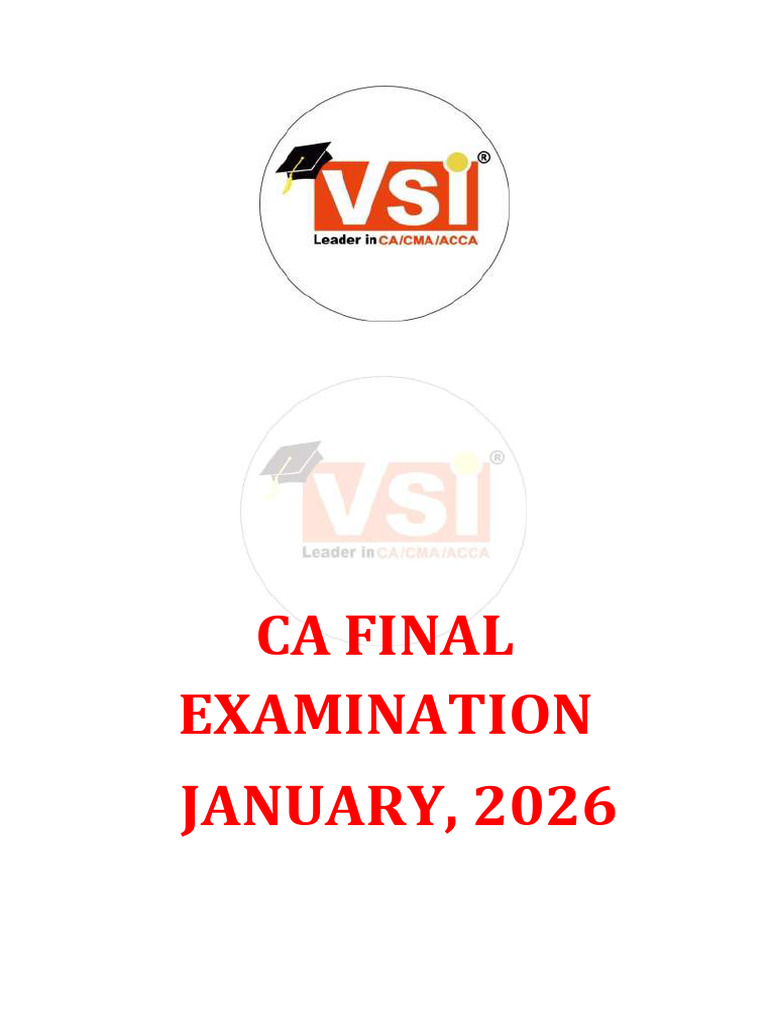 CA Final Idt Paper Jan 2026 | PDF
