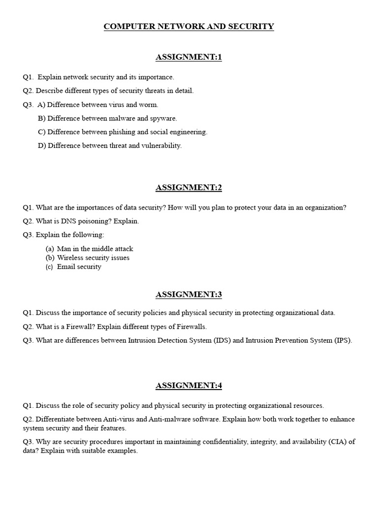 Computer Network and Security | PDF