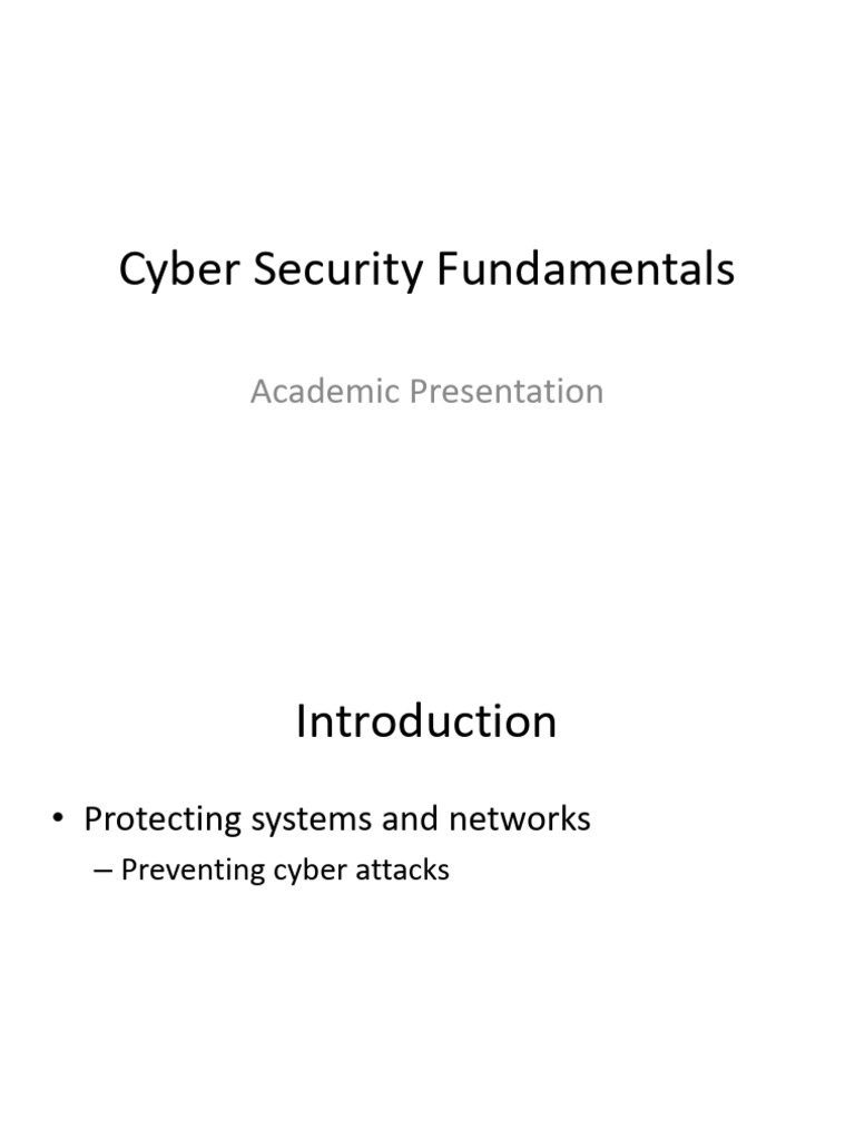 Cyber Security Presentation | PDF