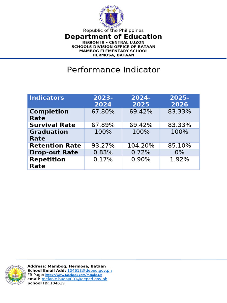 3 Years Performance Indicator | PDF
