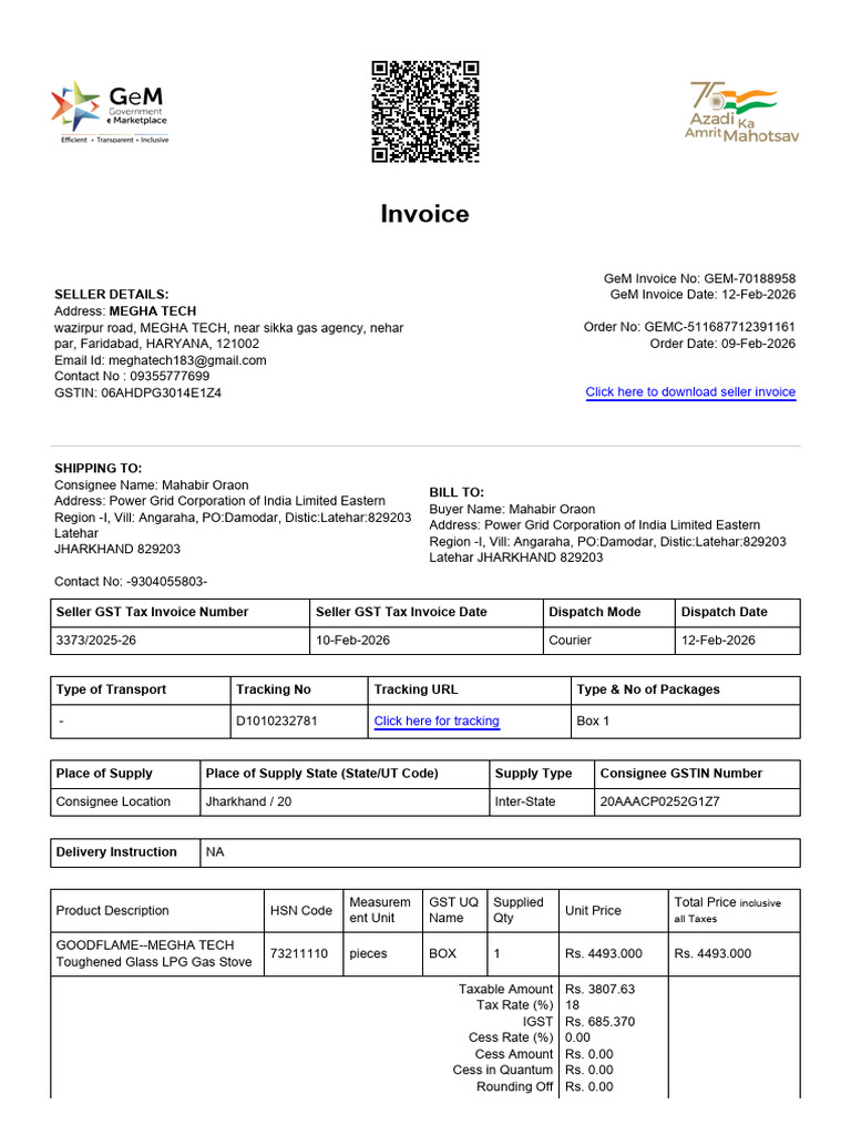 EkpZTE40WEYwM0pQaW9jNEllaVVtZz09 Invoice | PDF | Invoice | Taxes
