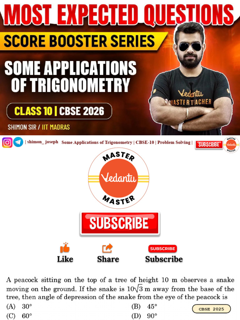 Vedantu Score Booster Maths Chapter 11 | PDF