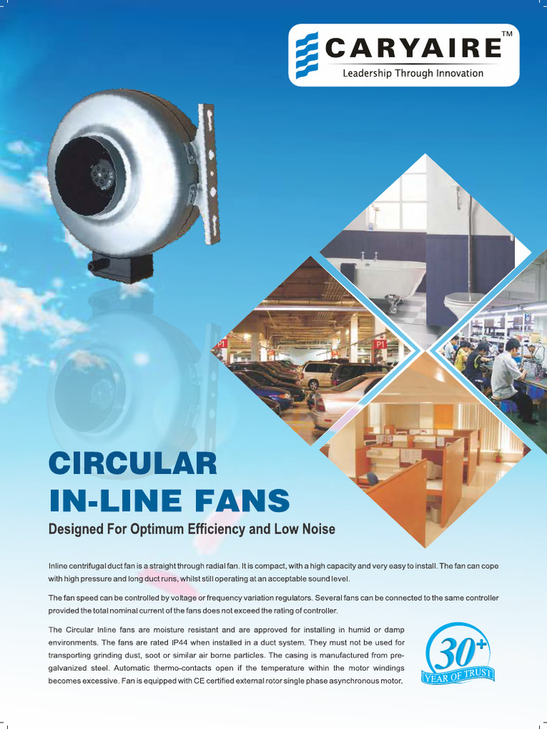 Circular Inline Fan BrochureUpdated | PDF