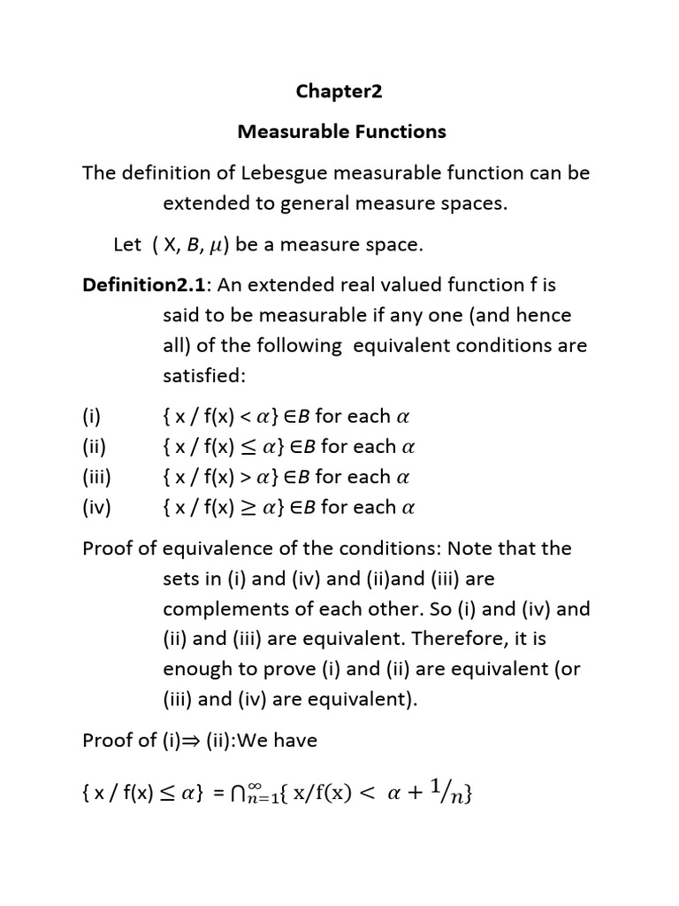 General Measure and Integration 2 | PDF | Measure (Mathematics ...