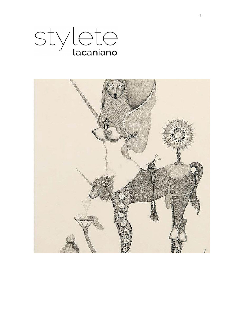 Stylete Lacaniano - 6 | PDF | Jacques Lacan | Psicanálise