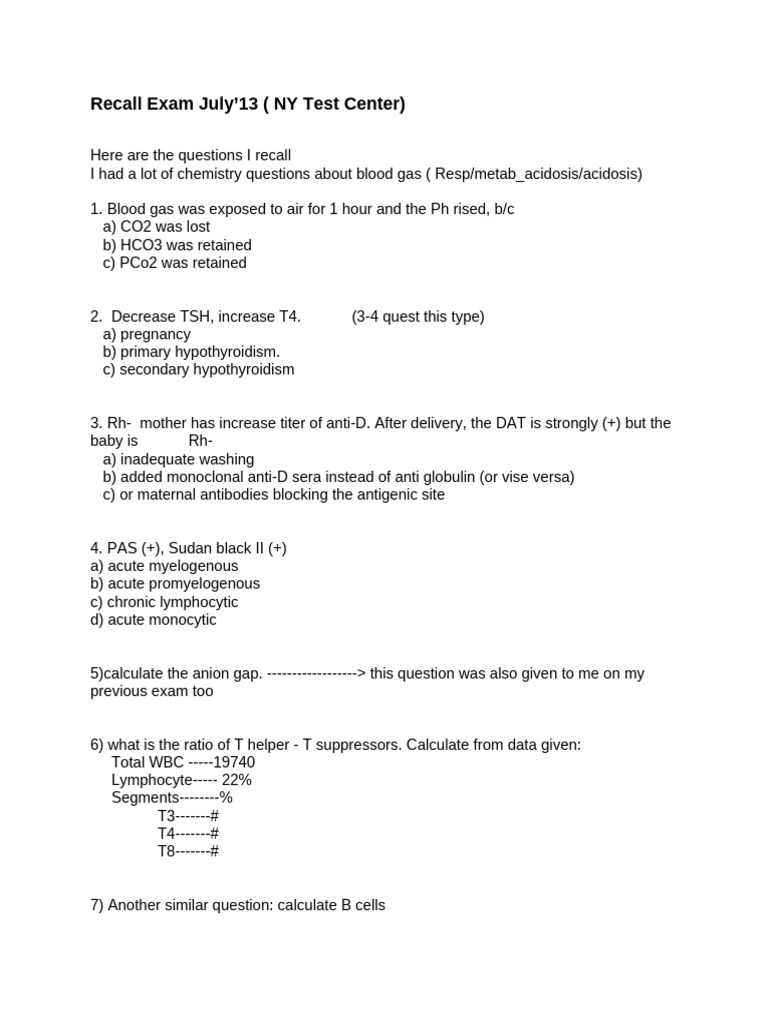 Recall-5 | PDF | Blood Plasma | Blood Transfusion