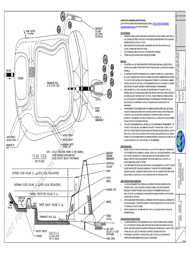 Ponds Pond Plan & Profile | PDF