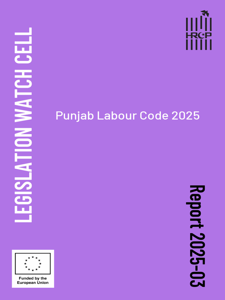 2025 LWC11 Punjab Labour Code 2025 1 | PDF | Labour Law | International ...
