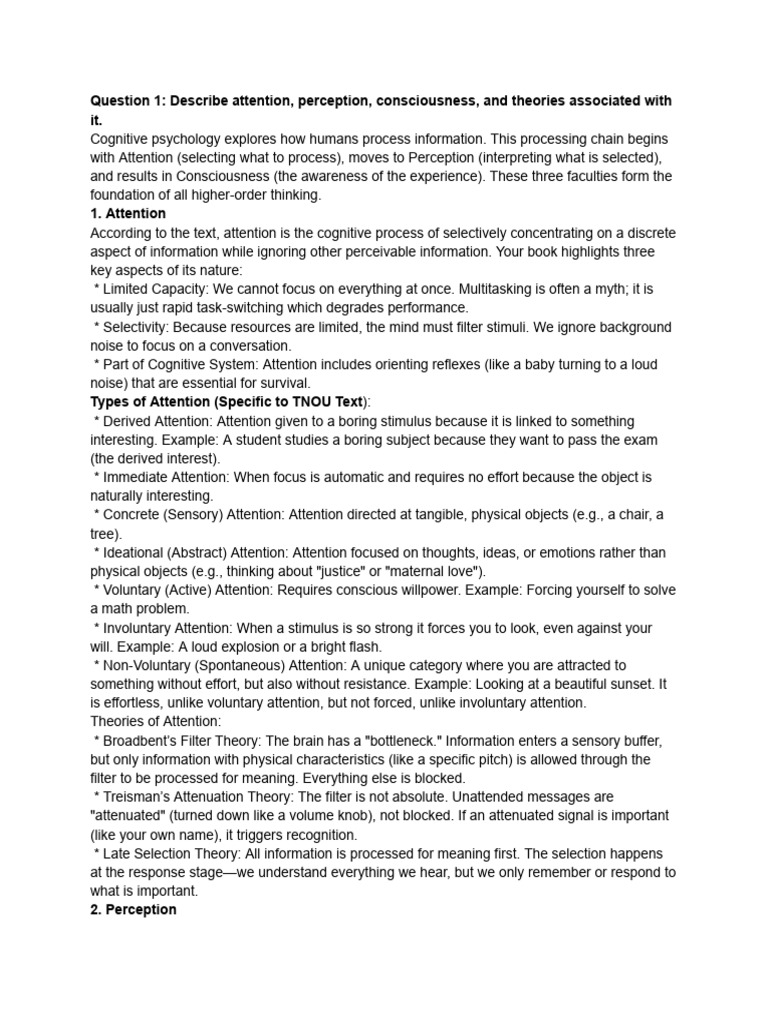 Untitled Document | PDF | Attention | Perception