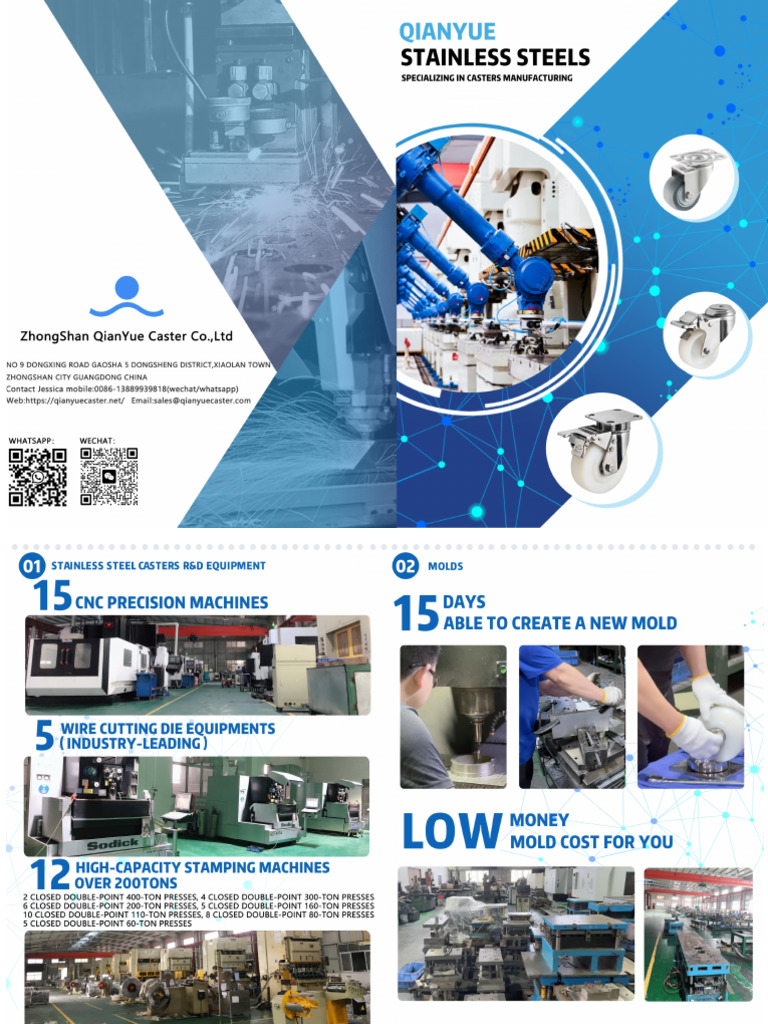 JESS Stainless Steel Casters Catalog | PDF | Wheel | Building Engineering