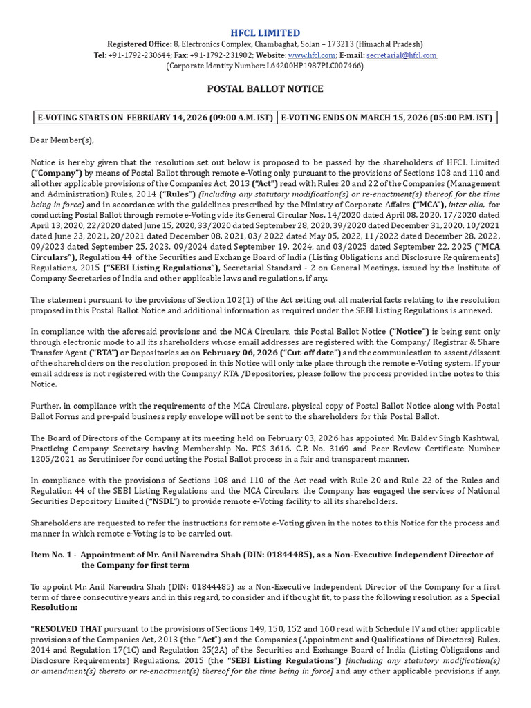 138417 Notice Ndmn | PDF | Login | Electronic Voting
