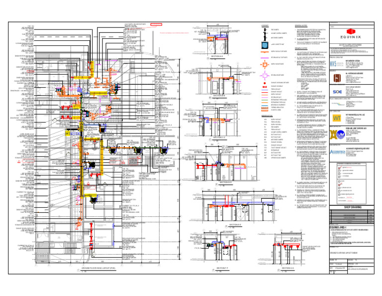 Hvac Ground Floor Layout Demarcate 20.01.2026 | PDF | Duct (Flow ...