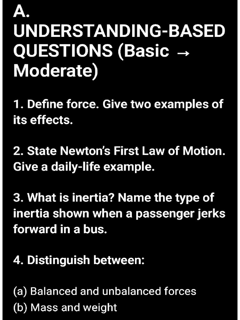 Force Questions Diff-Types - 091405 | PDF