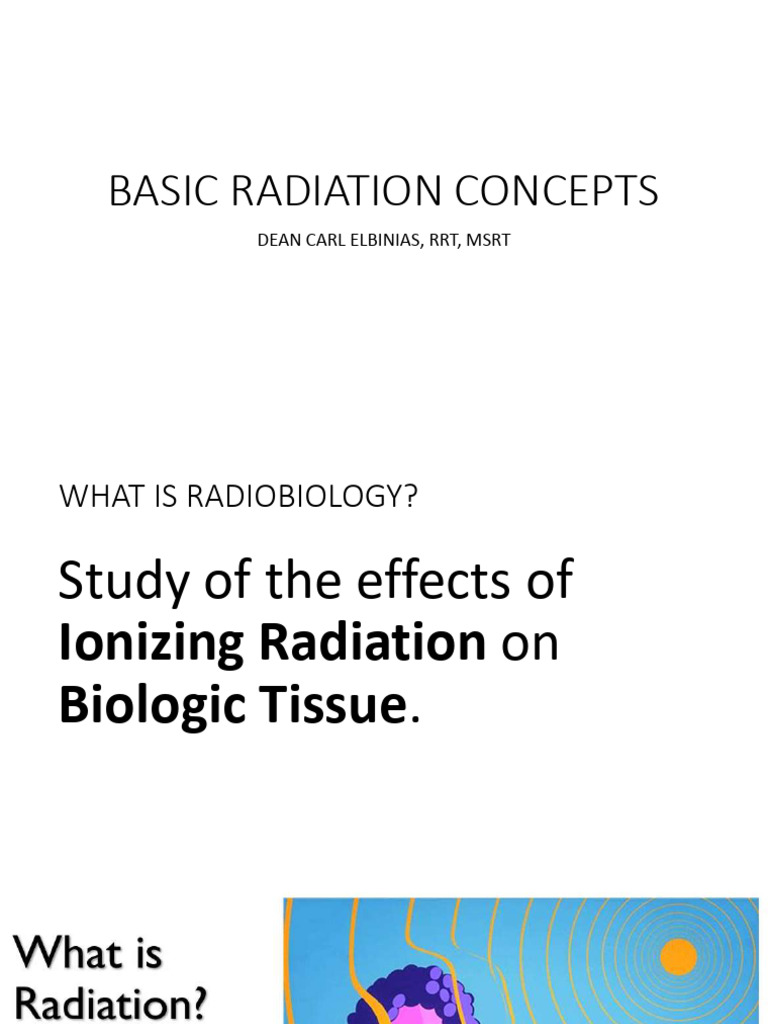 Review of Basic Radiation Concepts | PDF | Ionizing Radiation ...