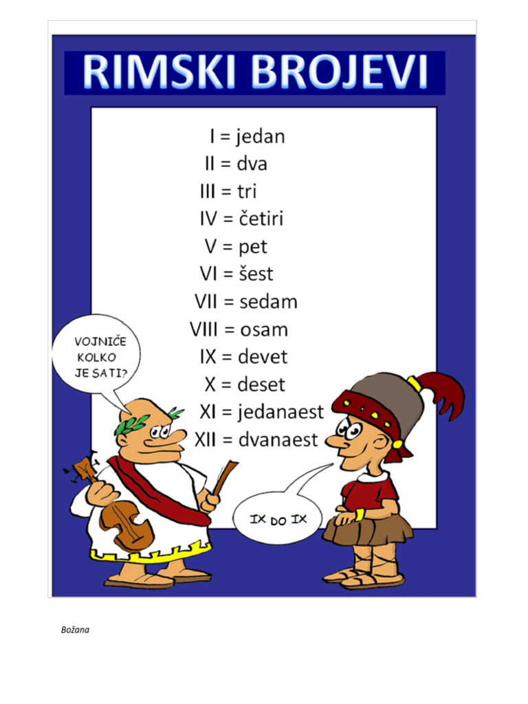 Rimski Brojevi RJ | PDF