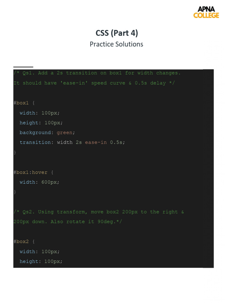 13. CSS Part 4 (Ans) | PDF