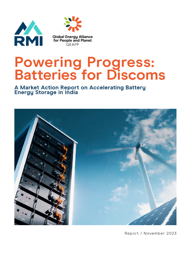 Powering Progress Batteries For Discoms Report | PDF | Electrical Grid ...