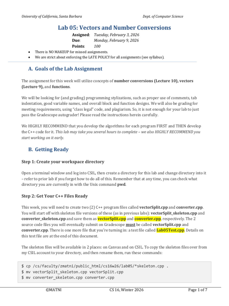Lab 05 | PDF | Integer (Computer Science) | String (Computer Science)