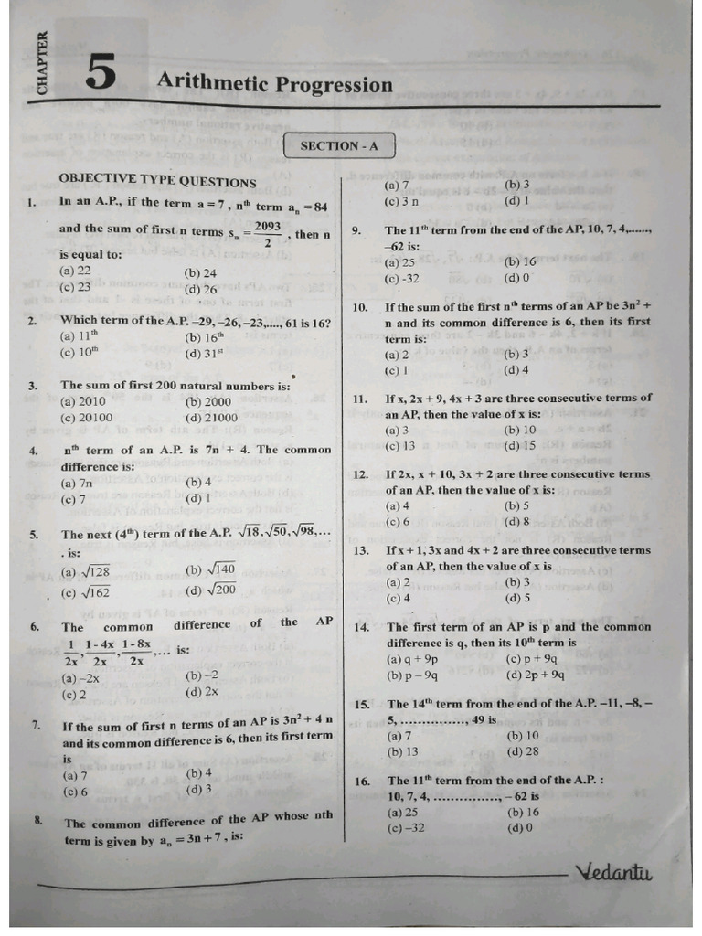 Challenge ? Arithmetic Progression | PDF