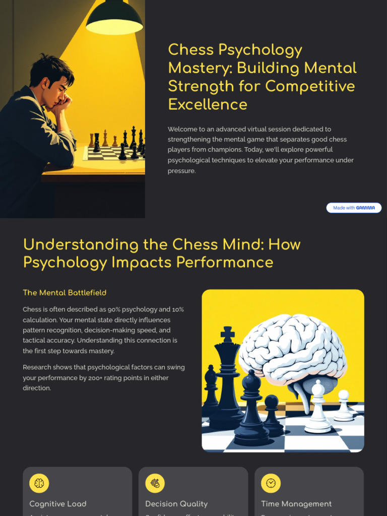 Chess Psychology Mastery Building Mental Strength For Competitive ...