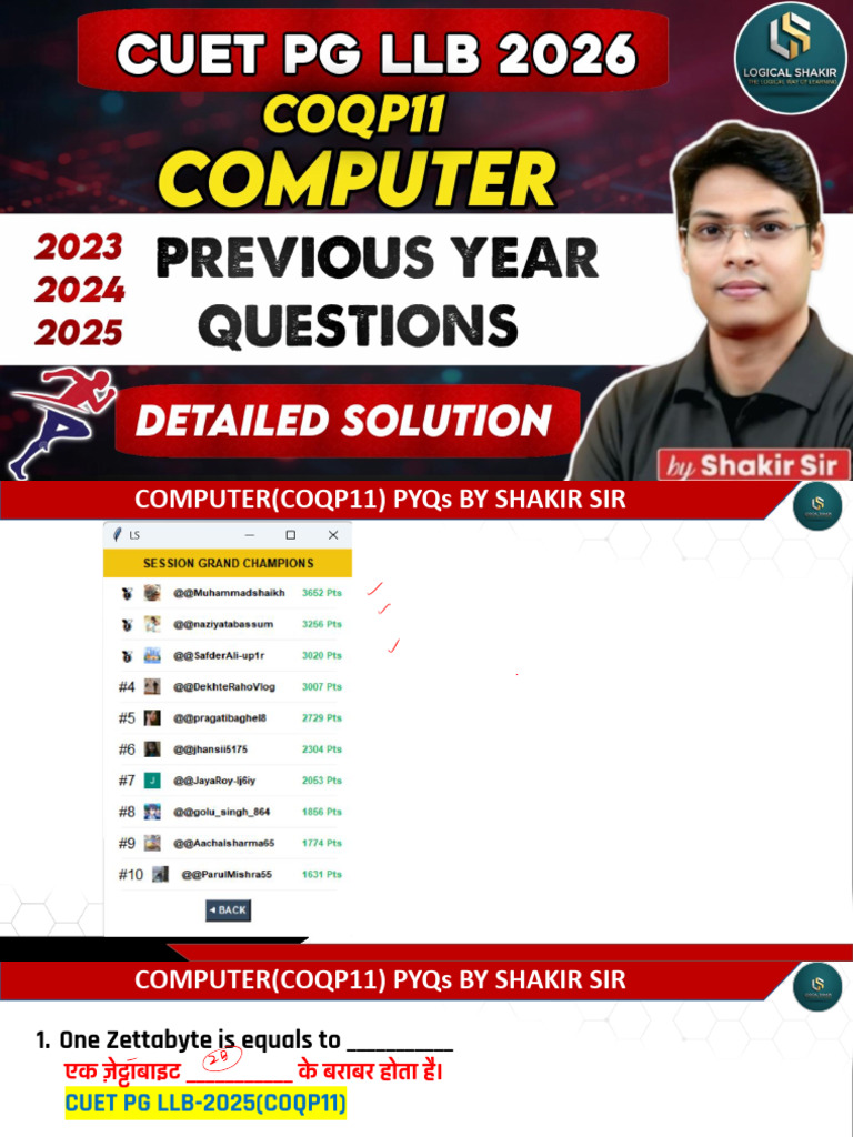Cuet 2026 Pyqs | PDF