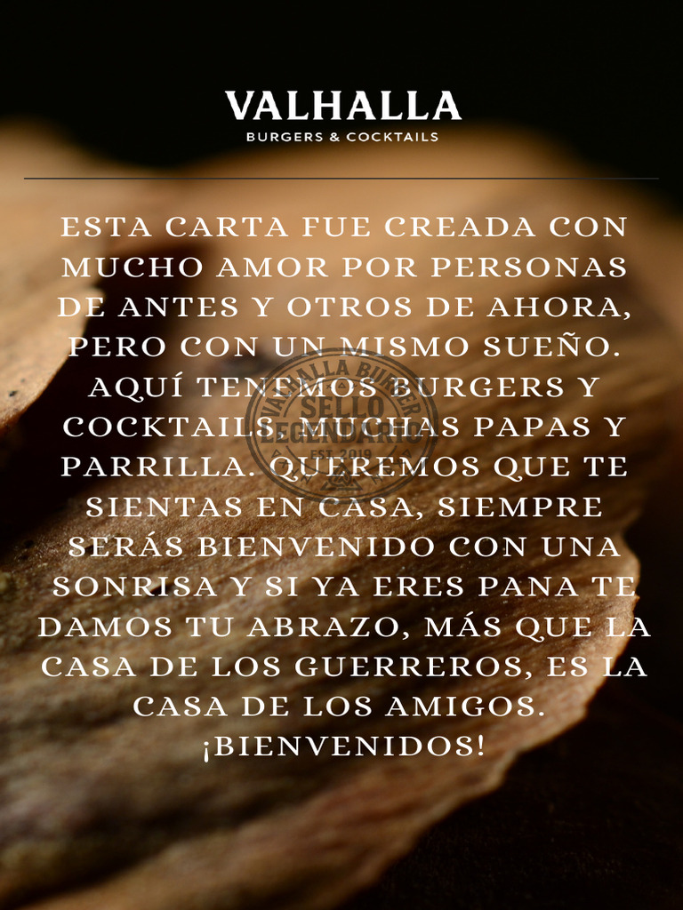Menú Valhalla (3) - 1 | PDF | Parilla | Cocina