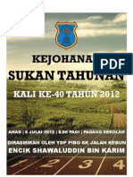 Buku Program Kejohanan Sukan 2012