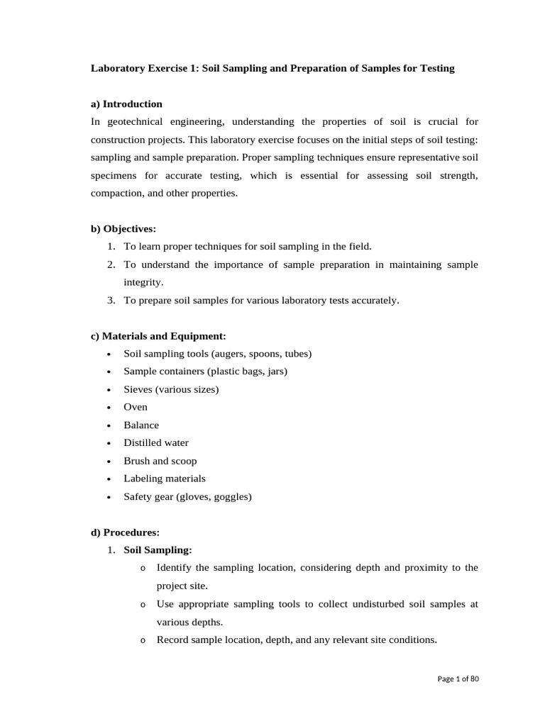7 GEOTECH Laboratory Manual V2 | PDF | Earth Sciences
