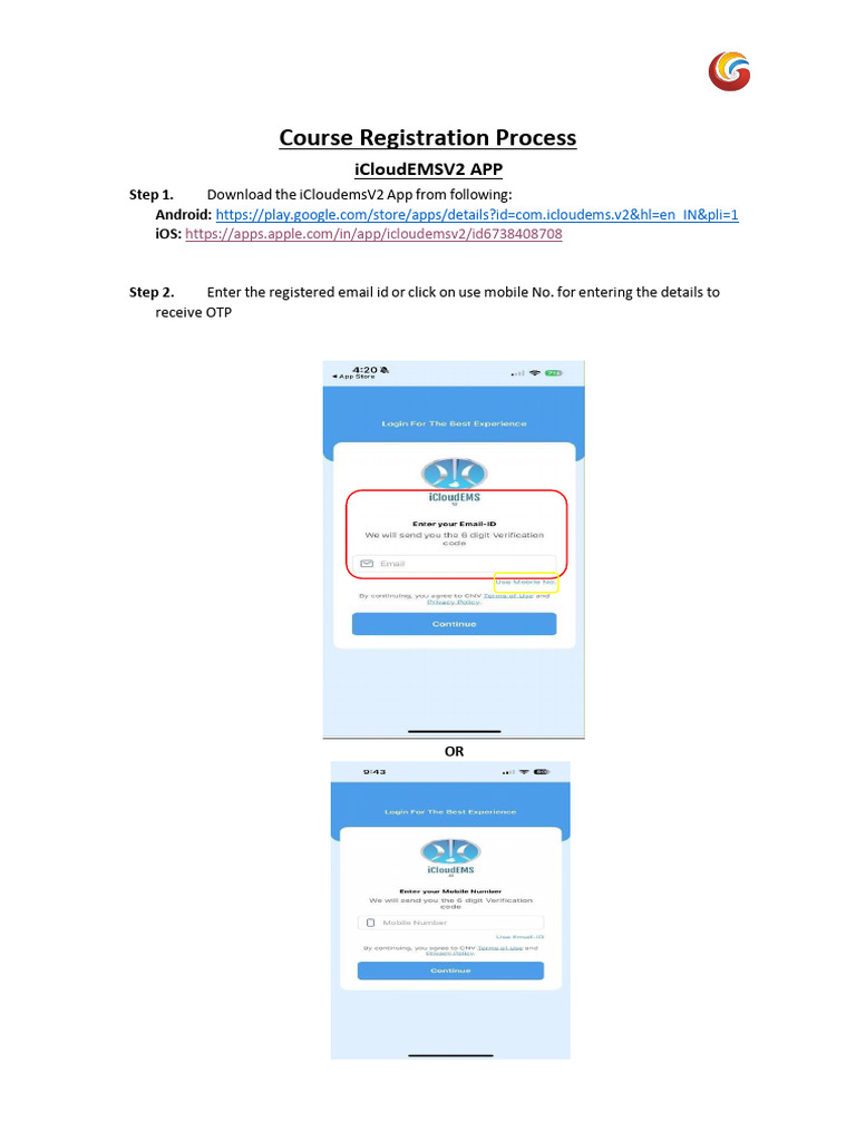 Student Course Registration Process Icloud | PDF