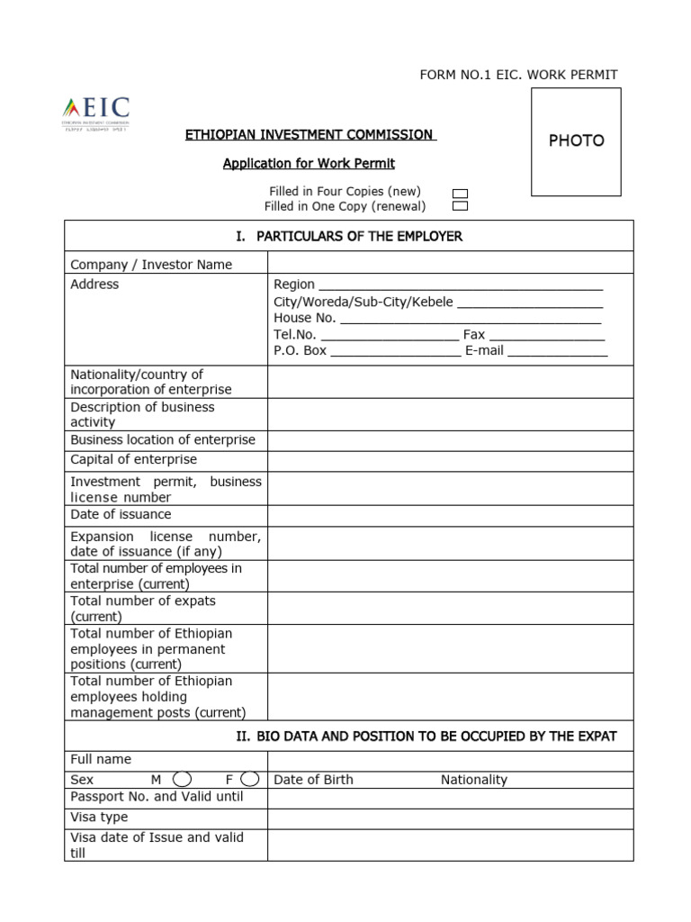 Work Permit For New An Renewal | PDF