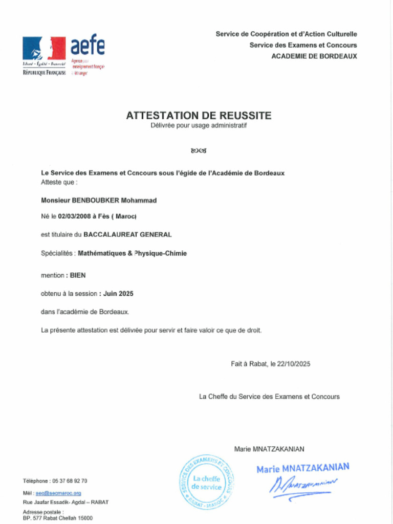 attestation-de-reussite-pdf
