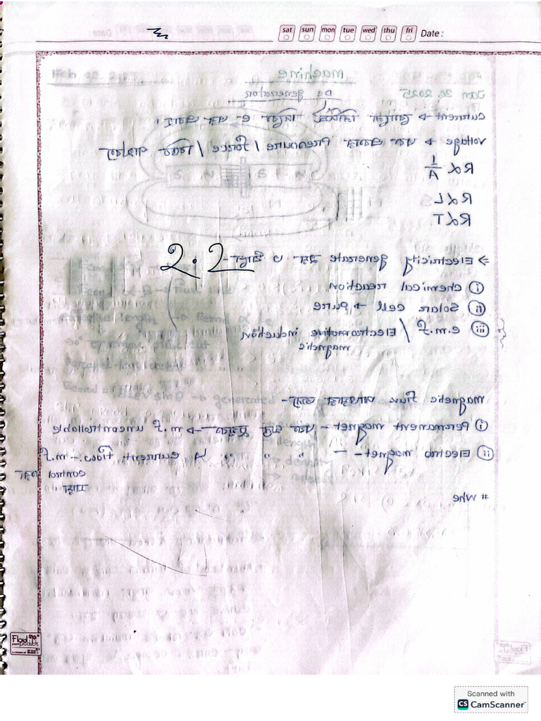 Spondon Dadas Note Till Mid Machines | PDF