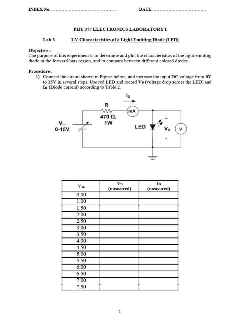 PHY 377 Practical Lab 3 | PDF