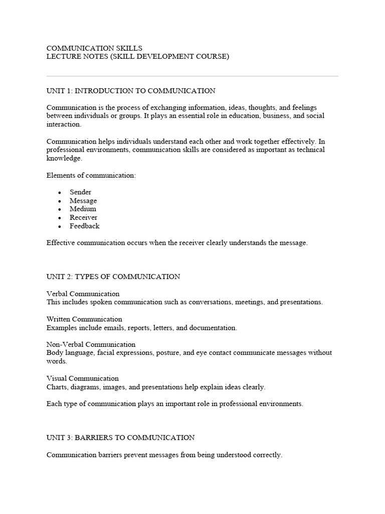 Communication Skills | PDF | Communication | Human Communication