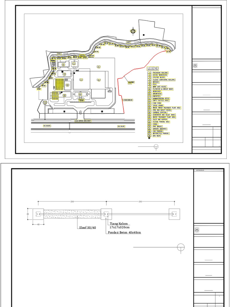 Drawing Rehabilitation Perimeter Wall PTD. | PDF