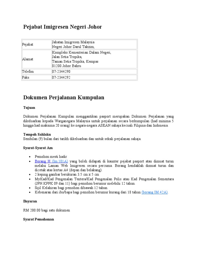 Pejabat Imigresen Negeri Johor  PDF