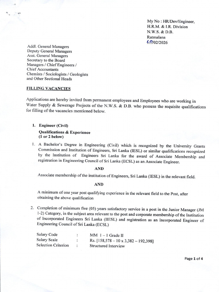 12022026FillingVacancies Engineer | PDF