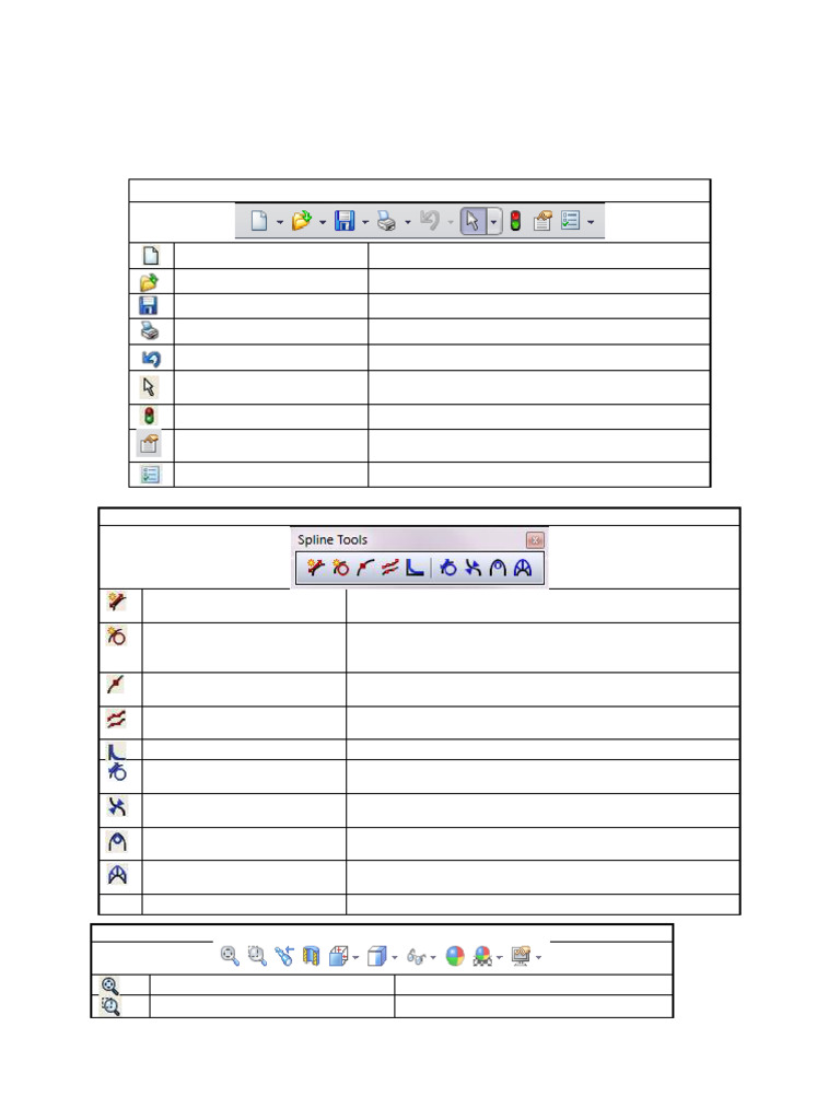 SolidWorks Toolbars and Icons x45 | PDF | Line (Geometry) | Sheet Metal