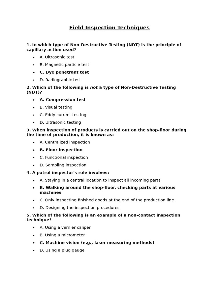 Field Inspection Techniques | PDF | Nondestructive Testing | Applied ...